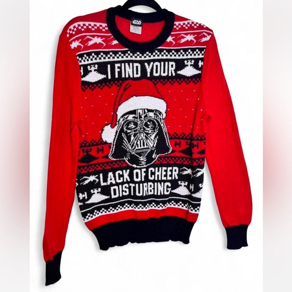Star Wars Red and Black Crewneck Sweater